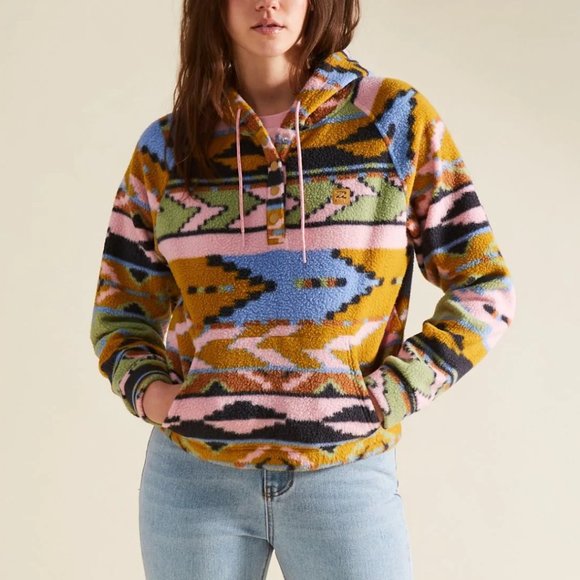 NWT Billabong A/Div Pullover Fleece Jacket Size XS